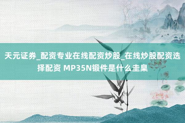 天元证券_配资专业在线配资炒股_在线炒股配资选择配资 MP35N锻件是什么圭臬